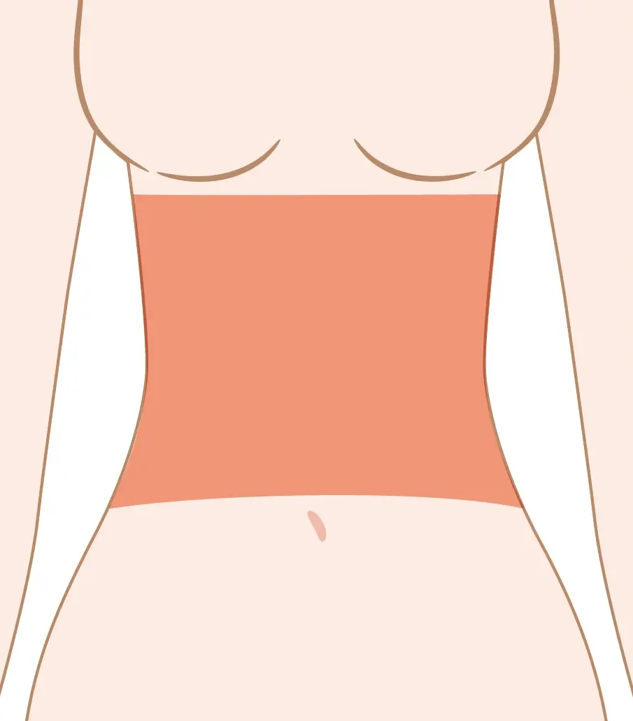 お腹上部